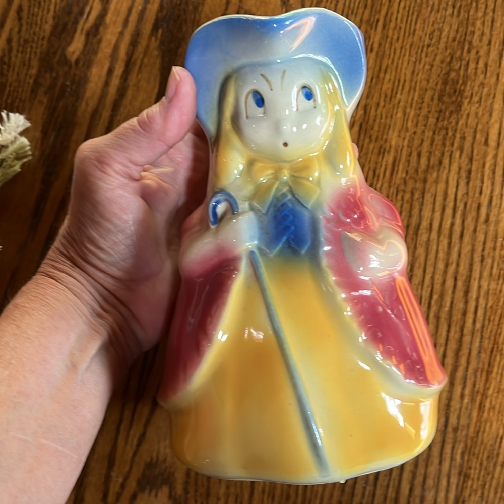 Shawnee USA pottery Little Bo Peep pitcher/ vase vintage excellent condition